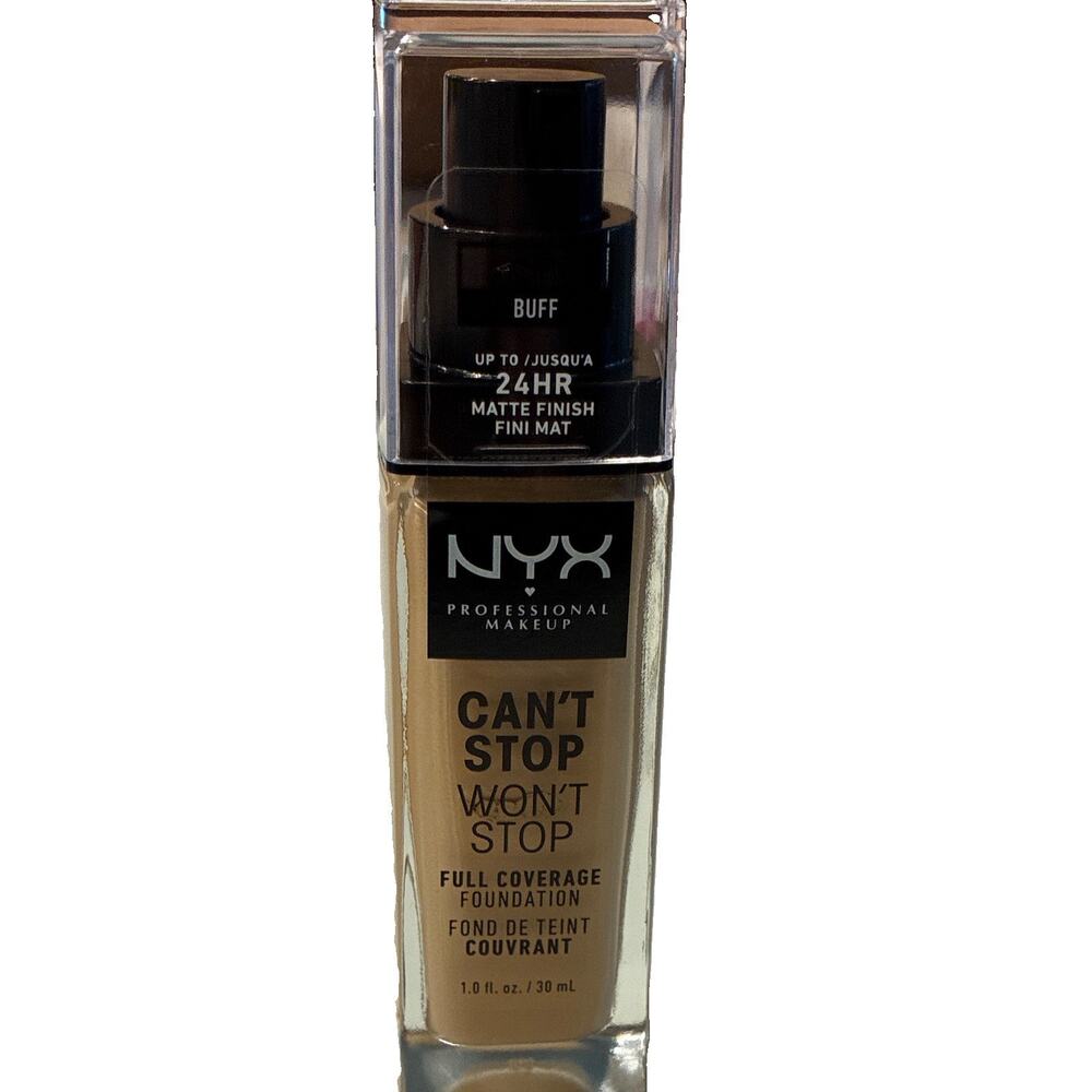 NYX Can't Stop Won't Stop Full Coverage Matte Liquid Foundation Buff 1.0 fl oz
